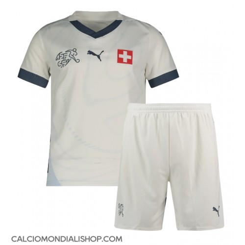 Maglie da calcio Svizzera Seconda Maglia Bambino Europei 2024 Manica Corta (+ Pantaloni corti)